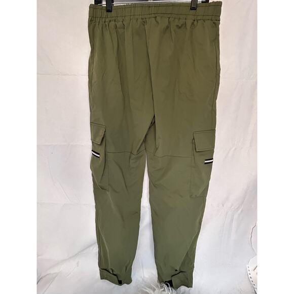 Men's XXL Olive Jogger Pants EUC Zipper Cargo Cotton Blend - Picture 2 of 5